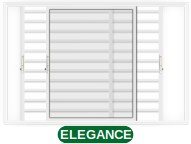 VENEZIANA 3 FOLHAS MÓVEIS S/GRADE - BRANCO