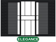 VENEZIANA 6 FOLHAS C/GRADE - BLACK