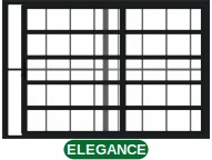 VITRÔ TRAVESSA 2 FOLHAS C/GRADE - BLACK