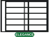 VITRÔ TRAVESSA 2 FOLHAS S/GRADE - BLACK