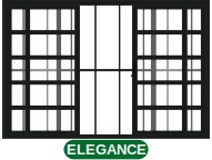 VITRÔ TRAVESSA 4 FOLHAS C/GRADE - BLACK