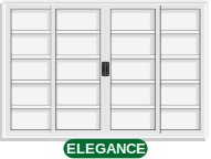 VITRÔ TRAVESSA 4 FOLHAS S/GRADE - BRANCO