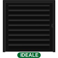 ALÇAPÃO PALHETA S/VENTILAÇÃO C/TRINCO - BLACK