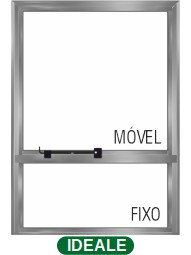 VITRÔ MAX-AR 2 SEÇÕES S/GRADE - BRILHANTE