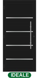 PORTA DE GIRO LAMBRIL C/FRISO C/PUXADOR - BLACK