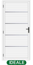 PORTA DE GIRO LAMBRIL C/FRISO C/MAÇANETA - BRANCO