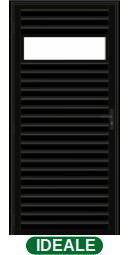 PORTA DE GIRO PALHETA C/VISOR C/MAÇANETA - BLACK