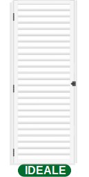 PORTA DE VESTIÁRIO PALHETA S/VENTILAÇÃO C/TRINCO - BRANCO