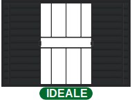 VENEZIANA 4 FOLHAS C/GRADE S/VIDRO - BLACK