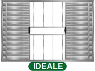 VENEZIANA 4 FOLHAS C/GRADE S/VIDRO - BRILHANTE