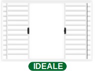 VENEZIANA 4 FOLHAS S/GRADE S/VIDRO - BRANCO