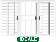 VENEZIANA 6 FOLHAS C/GRADE - BRANCO