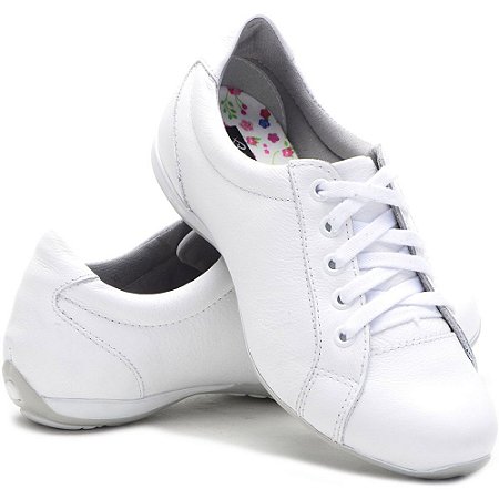 Tênis Feminino Branco Ortopédico Ideal Para Profissionais Área Da Saúde  227/1 - Souza Calçados, os melhores calçados em couro legítimo para você.
