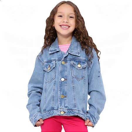 Jaqueta Jeans Infantil / Juvenil - EWF - Marmorizado