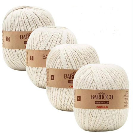 Barbante Barroco Natural - Círculo