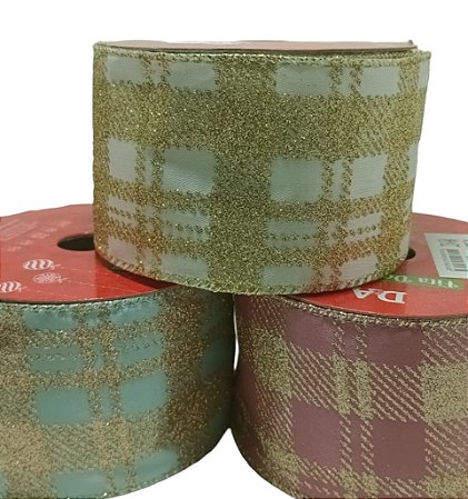 Fita Aramada Cetim C/ Glitter C/ Costura 78046 - D e A