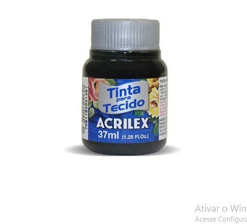 TINTA P/ TECIDO 37ML PRETO