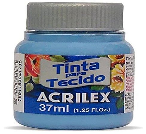 TINTA P/ TECIDO 37ML AZUL CARIBE