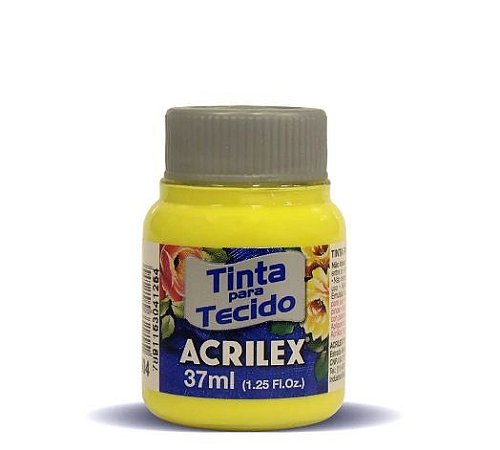 TINTA P/ TECIDO 37ML AMARELO LIMAO