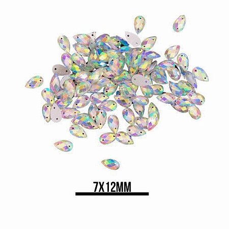 CHATON RESINA 7X12MM HBFM 2406 TRANSPARENTE AB 1000PCS