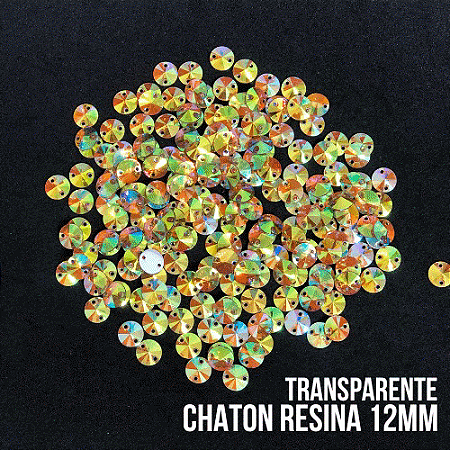 CHATON RESINA 12MM HBFM 2404 TRANSPARENTE AB 500PCS