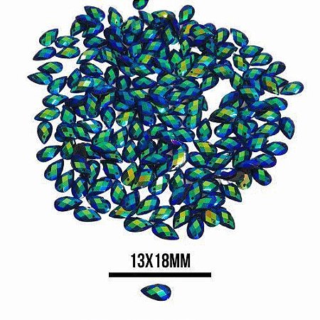 CHATON RESINA 13x18MM HBFM 2407 PRETO APROX. 60G