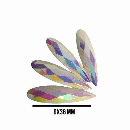 CHATON RESINA 9X36MM HBFM 2408 BRANCO APROX. 85G