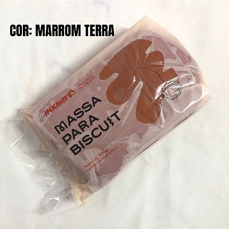 MASSA P/ BISCUIT 900GR COR MARROM TERRA