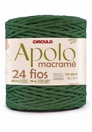 APOLO MACRAME 24 FIOS COR 5368 MILITAR 800GR
