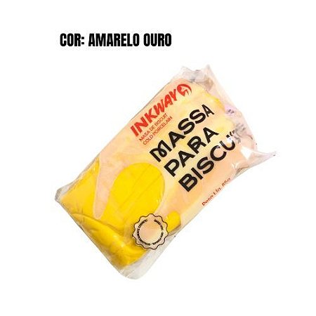 MASSA P/ BISCUIT 85GR COR AMARELO OURO