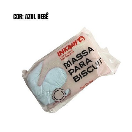 MASSA P/ BISCUIT 85GR COR AZUL BEBE