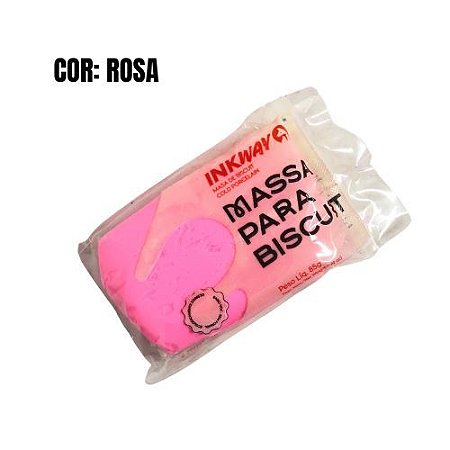 MASSA P/ BISCUIT 85GR COR ROSA