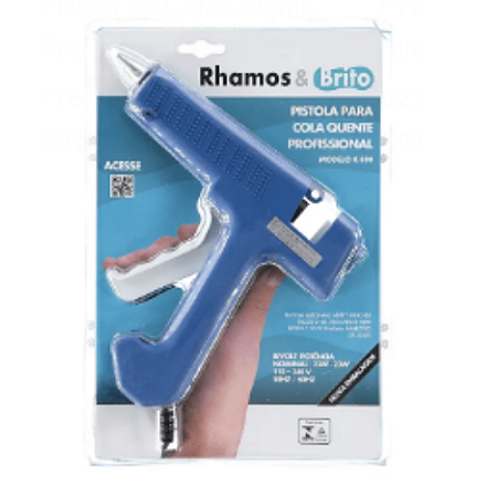 PISTOLA DE COLA QUENTE PROFISSIONAL RHAMOS & BRITO K-600S