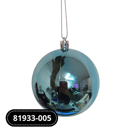 BOLAS NATALINAS DECORADAS 8 CM C/6 UND