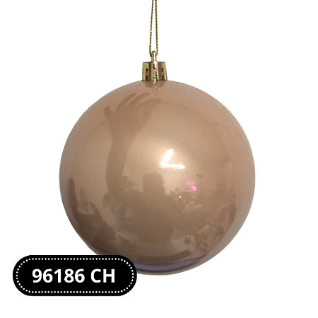 BOLAS NATALINAS DECORADAS C/5 UND 10 CM