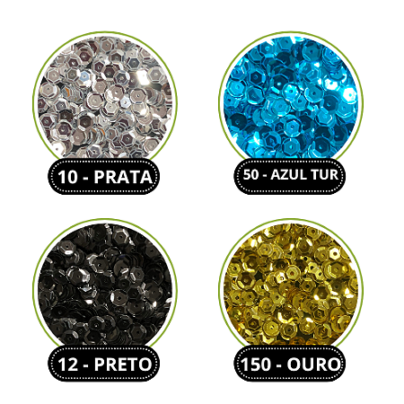 LANTEJOULA METAL Nº06 C/ 100G LANTECOR