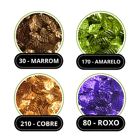 LANTEJOULA Nº104 FOLHA METALIZADA C/1000 UND