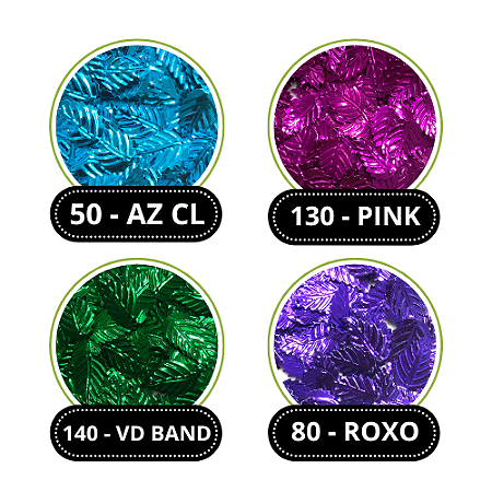 LANTEJOULA Nº105 FOLHA METALIZADADO C/ 1000 UND