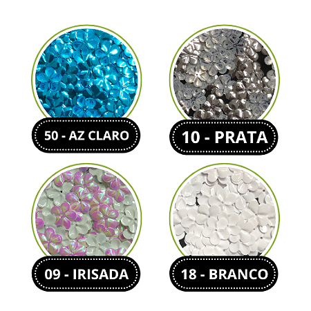 LANTEJOULA Nº118 FLOR METALIZADA C/1000 UND