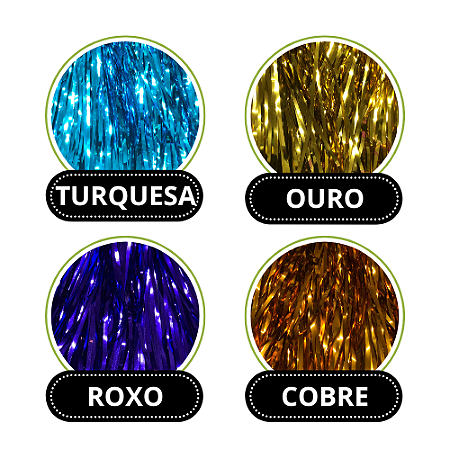 CHICOTE METALIZADO LANTECOR C/370 FIOS 25G