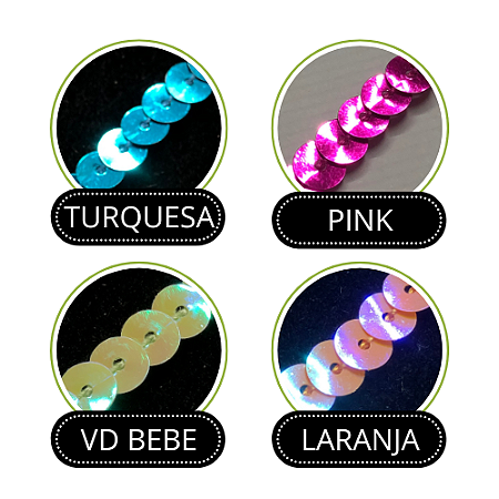 PAETÊ EM METRO RO 150897 6 MM METALIZADO C/5 METROS