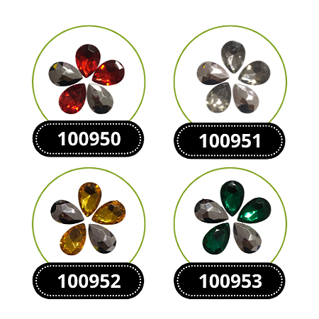 CHATON GOTA BOLEADO 20X30 MM