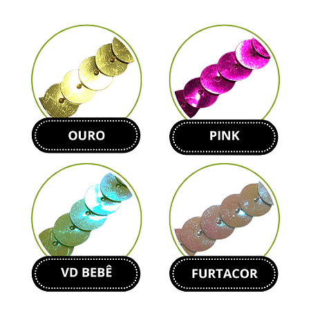 PAETÊ EM METRO 8 MM METALIZADO