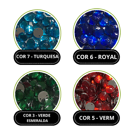 CHATON REDONDO 15 MM TAZ 003 C/ 1.000 UND