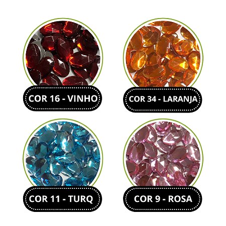 CHATON OVAL 10X14 MM C/ 1.000 UND