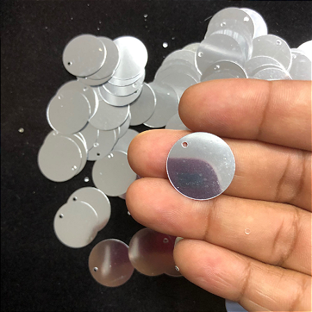 PAETÊ REDONDO METALIZADO 20 MM PAE 1