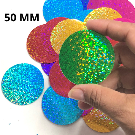 PAETE REDONDO HOLOGRÁFICO 50 MM PAE21