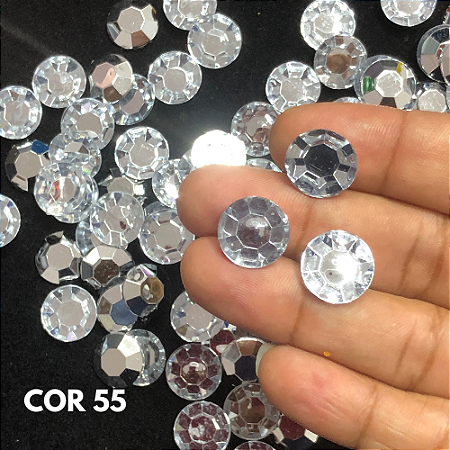 CHATON REDONDO P/ COLAGEM 14 MM C/ 1000 UND