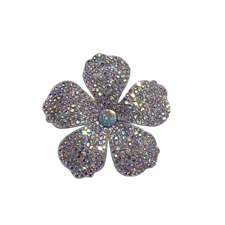 APLIQUE FLOR DE STRASS G 7,5X7,5 CM REF 100398
