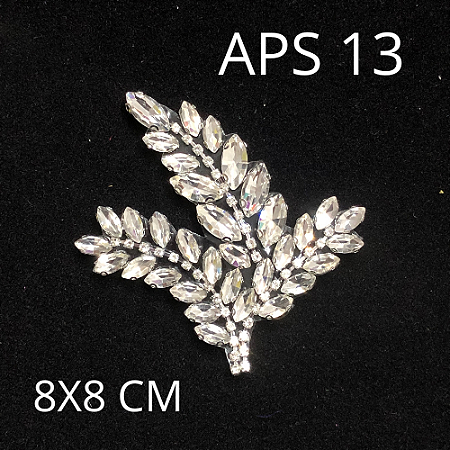 APLIQUE STRASS VIDRO APS 13 REF 100031